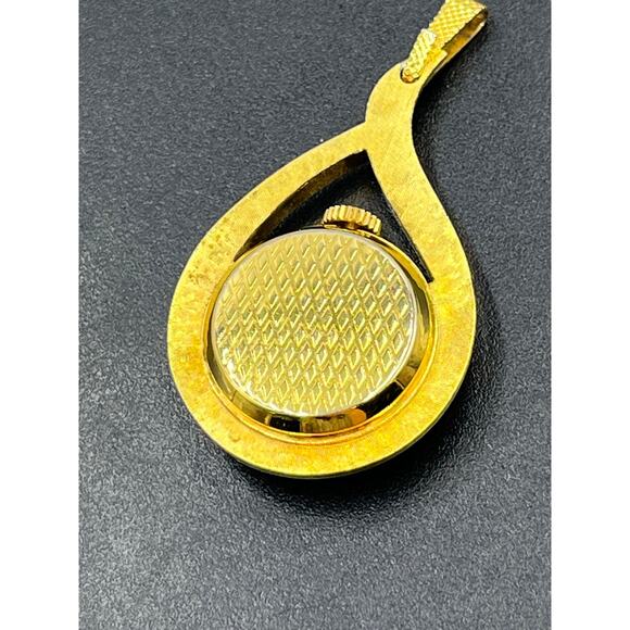 Chateau Vintage Pendant Swiss
Watch Womens Gold‎ Tone Stainless Steel White Dial main image 9